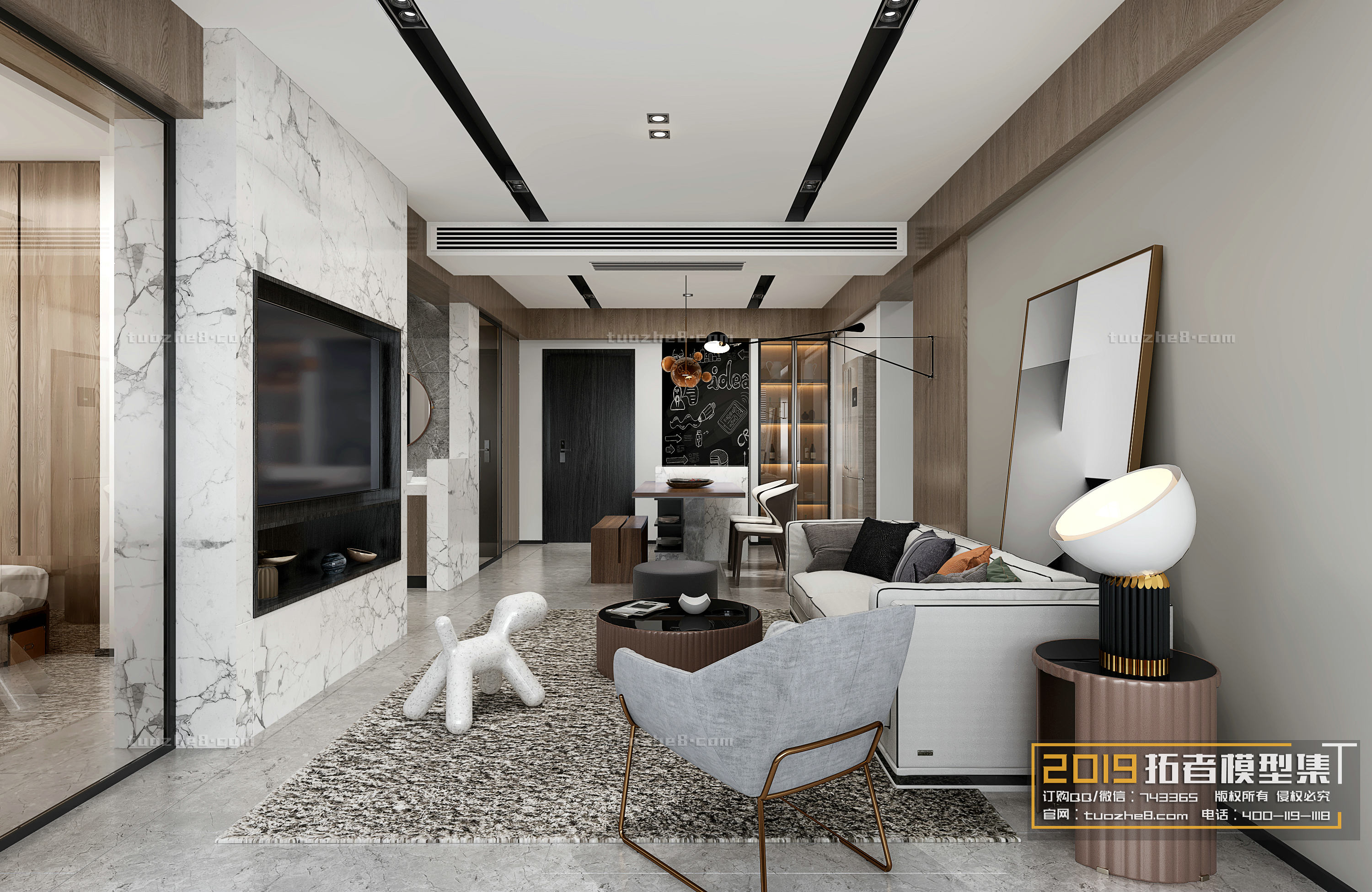 Extension Interior – LINGVING ROOM – MODERN STYLES – 015 - thumbnail 1