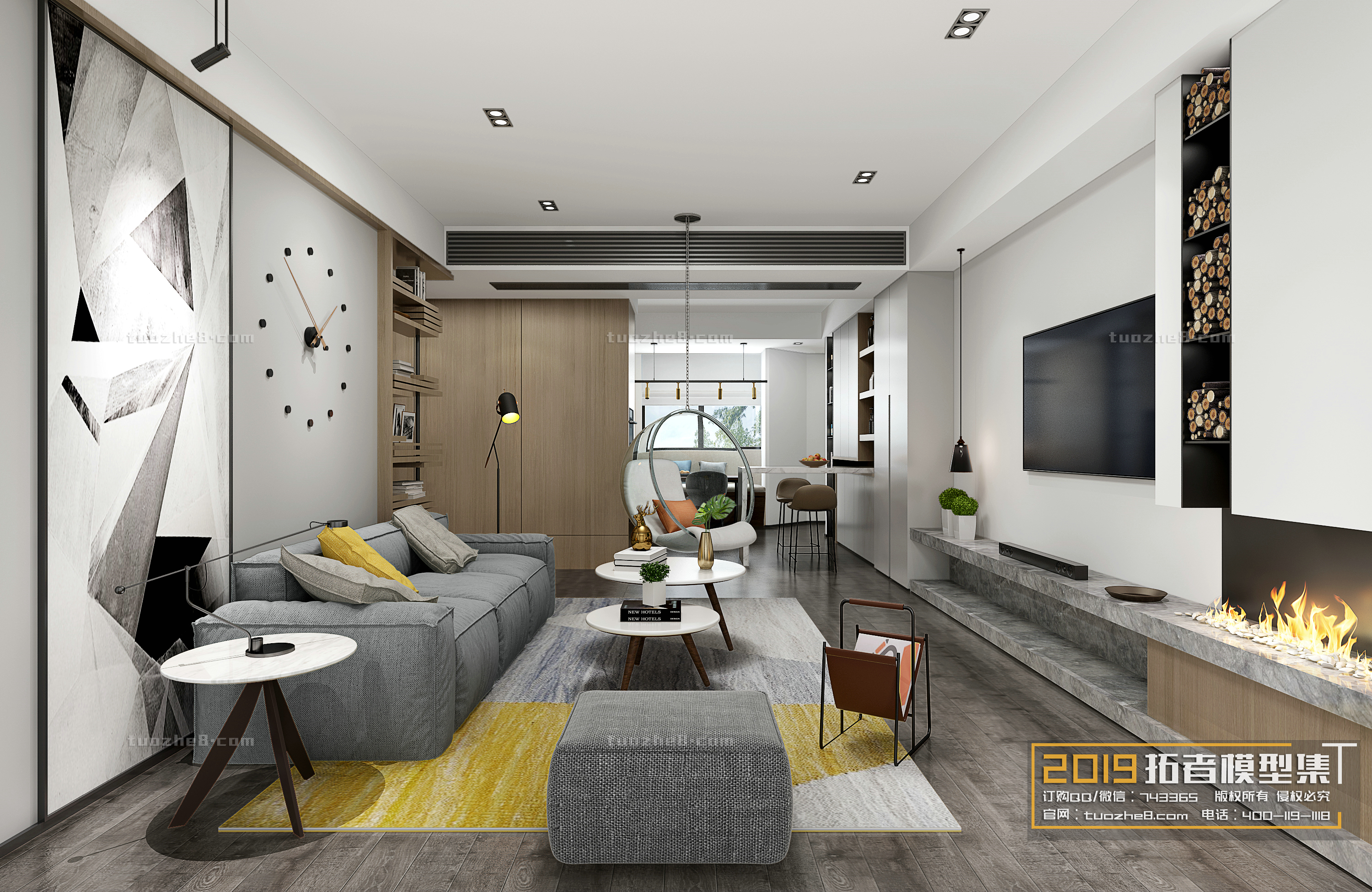 Extension Interior – LINGVING ROOM – MODERN STYLES – 022 - thumbnail 1