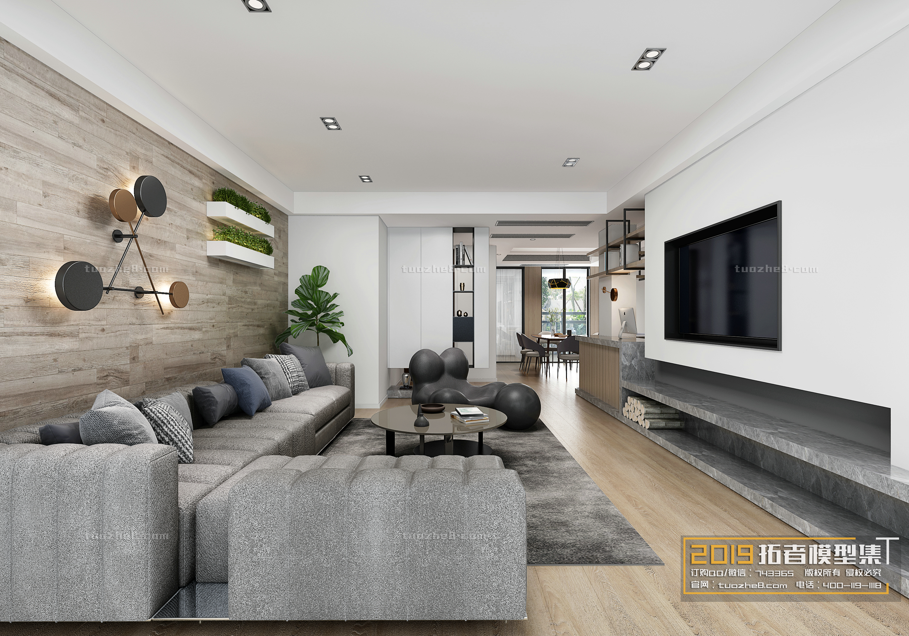 Extension Interior – LINGVING ROOM – MODERN STYLES – 023 - thumbnail 1