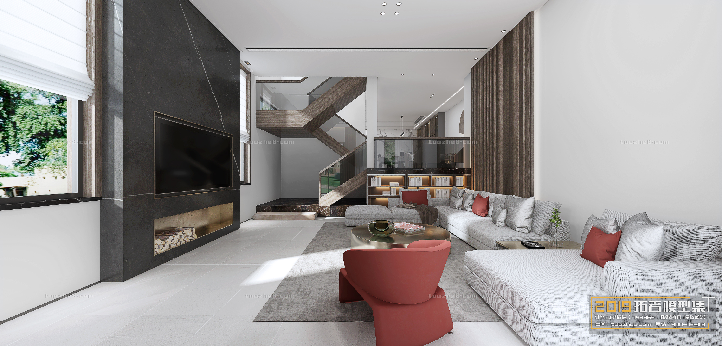 Extension Interior – LINGVING ROOM – MODERN STYLES – 033 - thumbnail 1