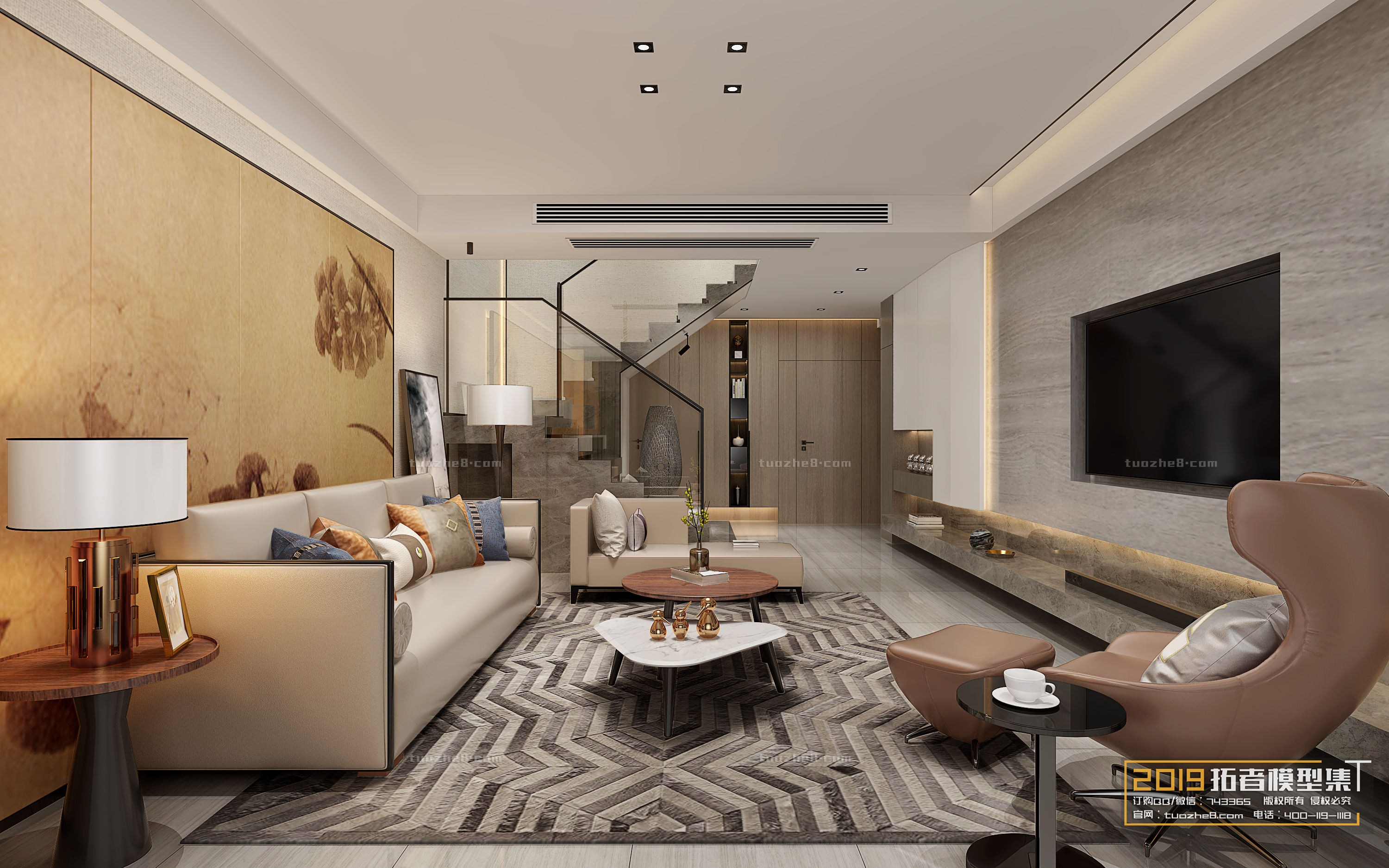 Extension Interior – LINGVING ROOM – MODERN STYLES – 053 - thumbnail 1