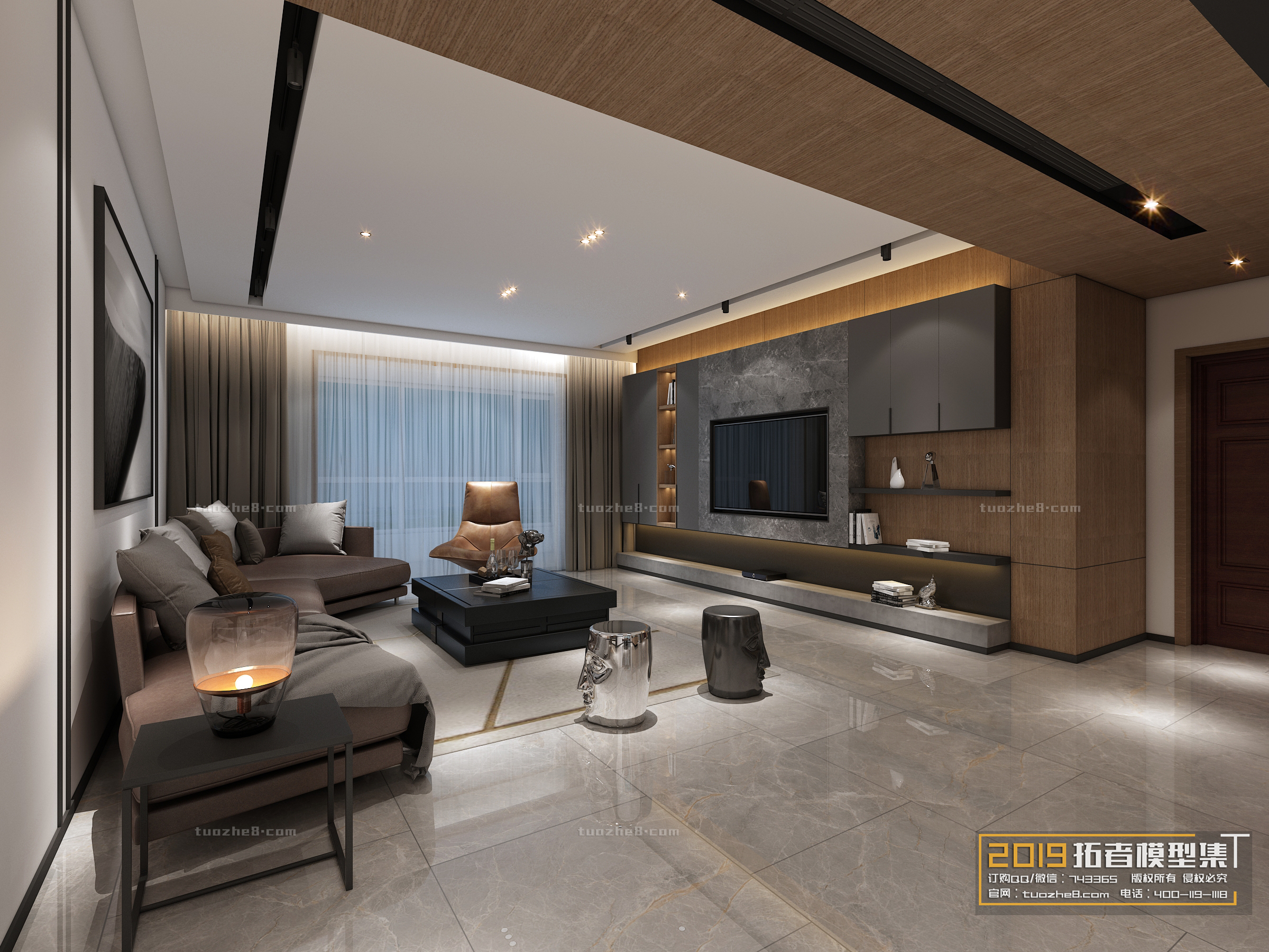 Extension Interior – LINGVING ROOM – MODERN STYLES – 056 - thumbnail 1