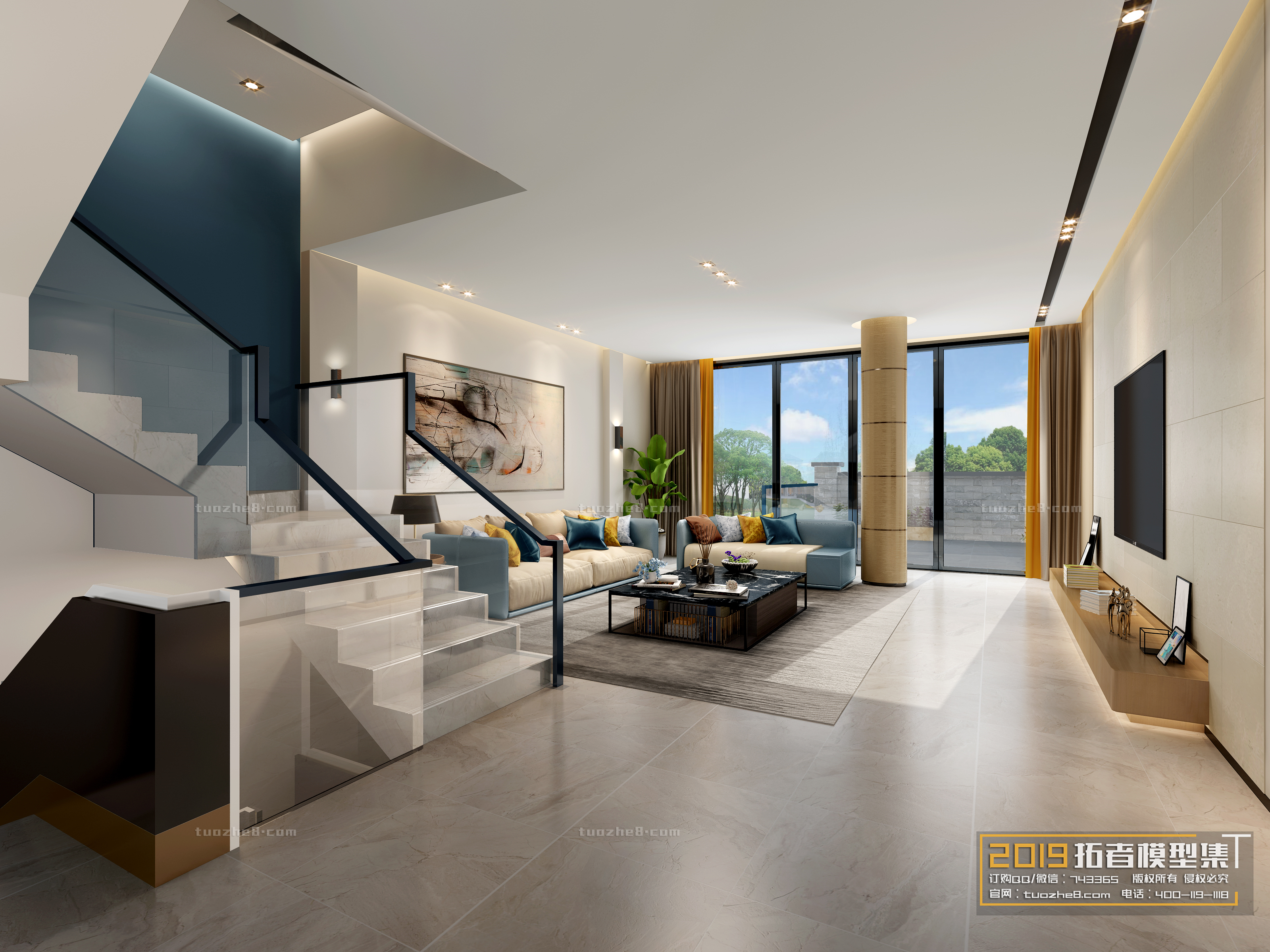 Extension Interior – LINGVING ROOM – MODERN STYLES – 069 - thumbnail 1