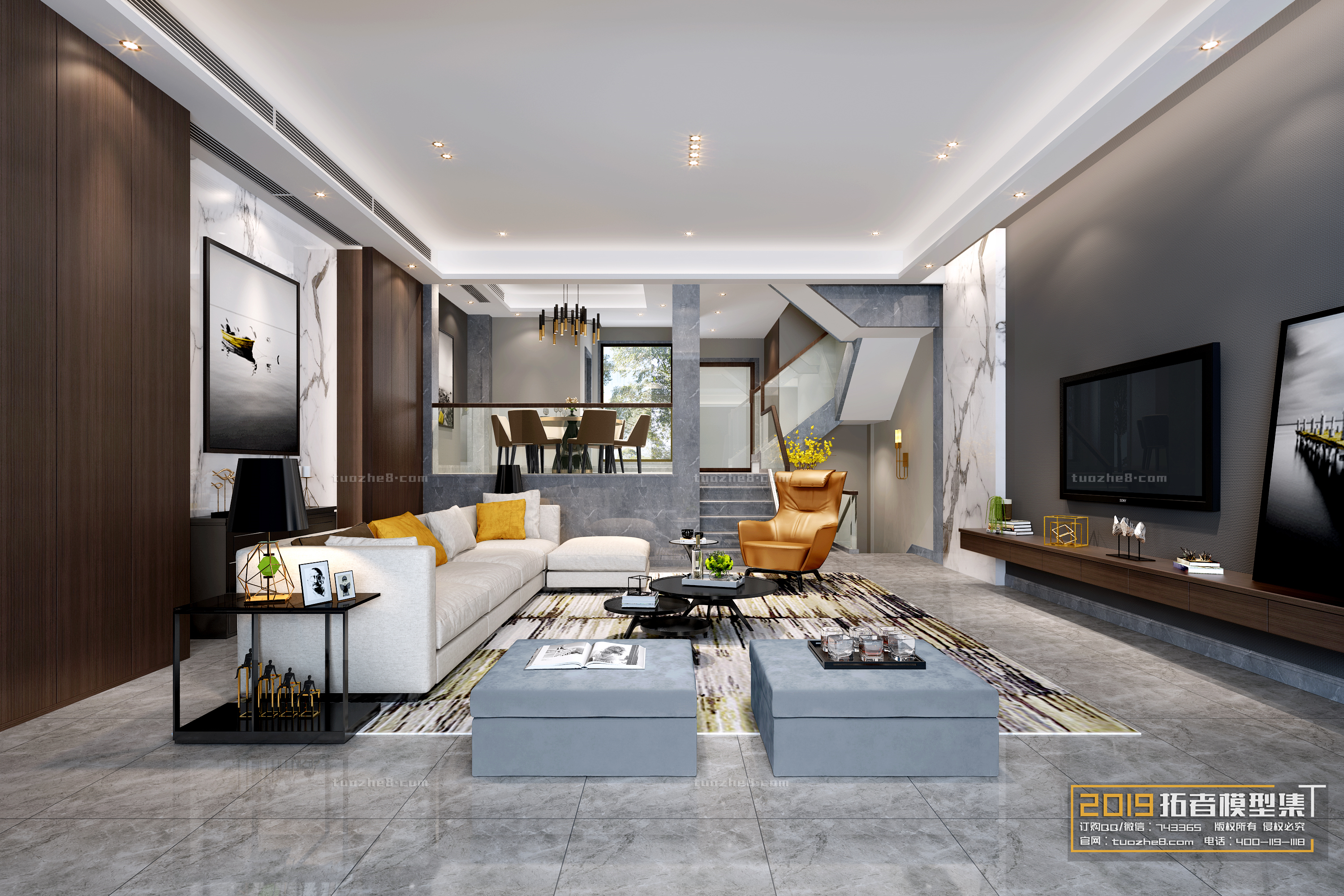 Extension Interior – LINGVING ROOM – MODERN STYLES – 076 - thumbnail 1