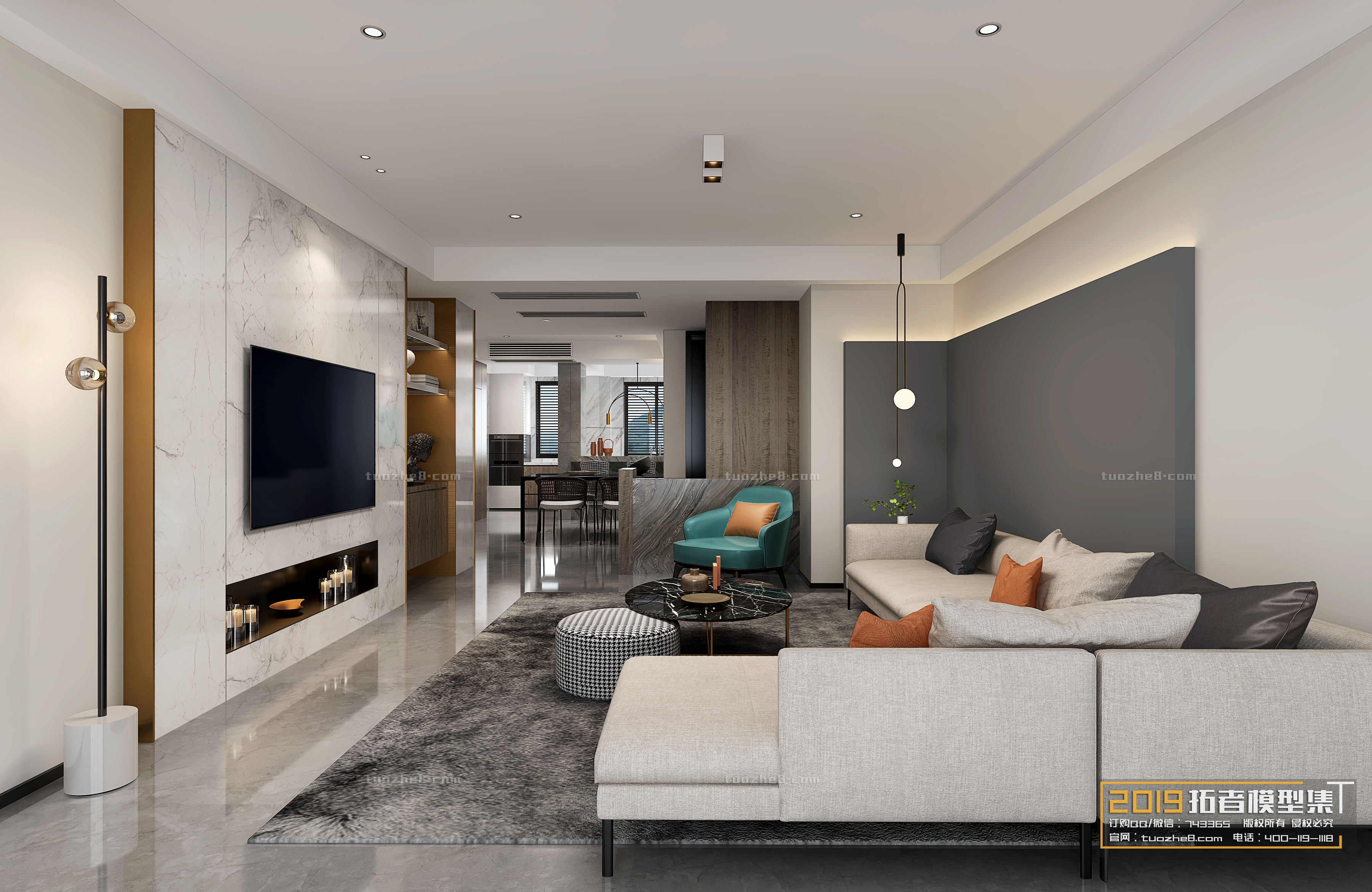 Extension Interior – LINGVING ROOM – MODERN STYLES – 080 - thumbnail 1