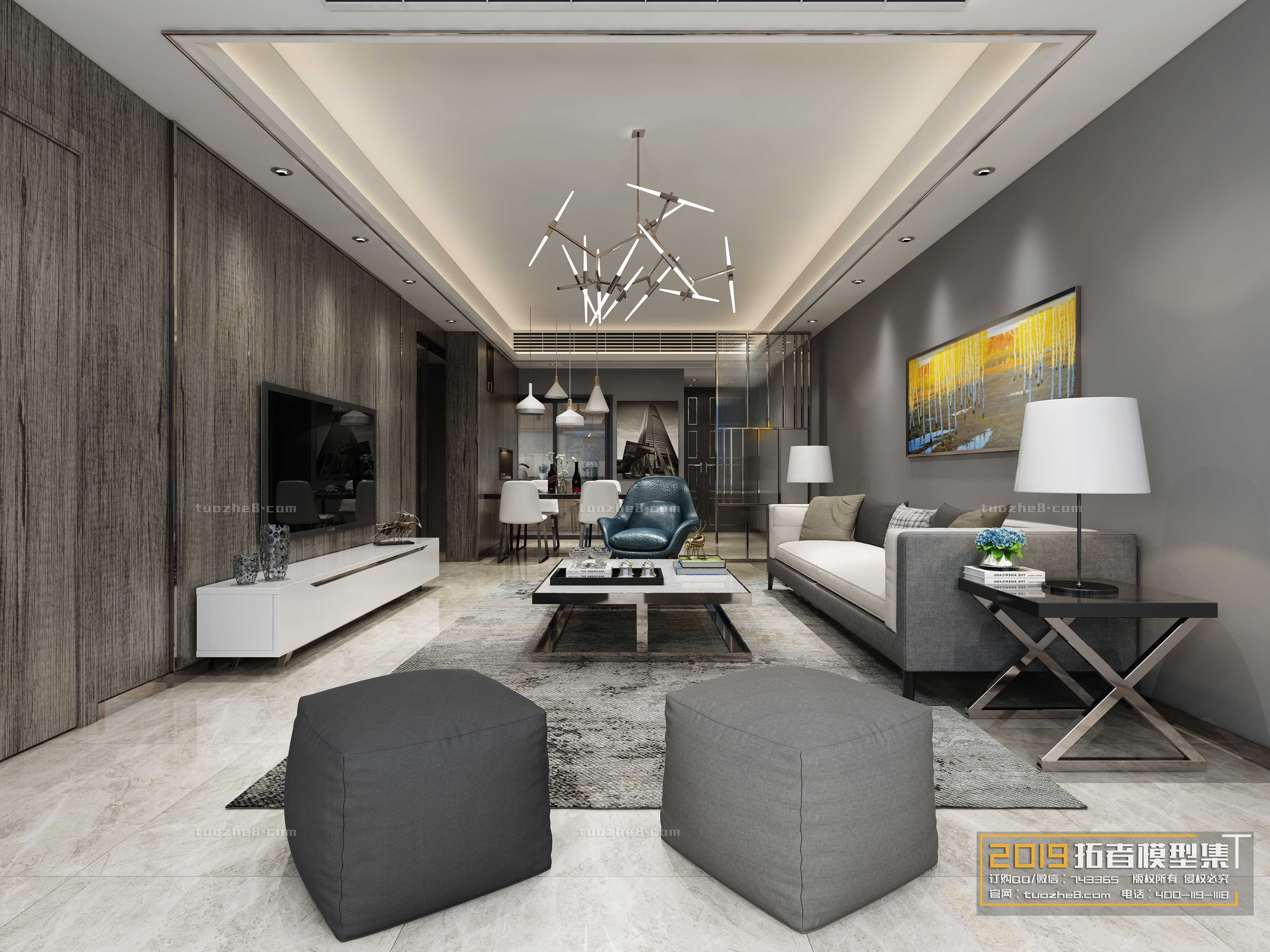 Extension Interior – LINGVING ROOM – MODERN STYLES – 093 - thumbnail 1