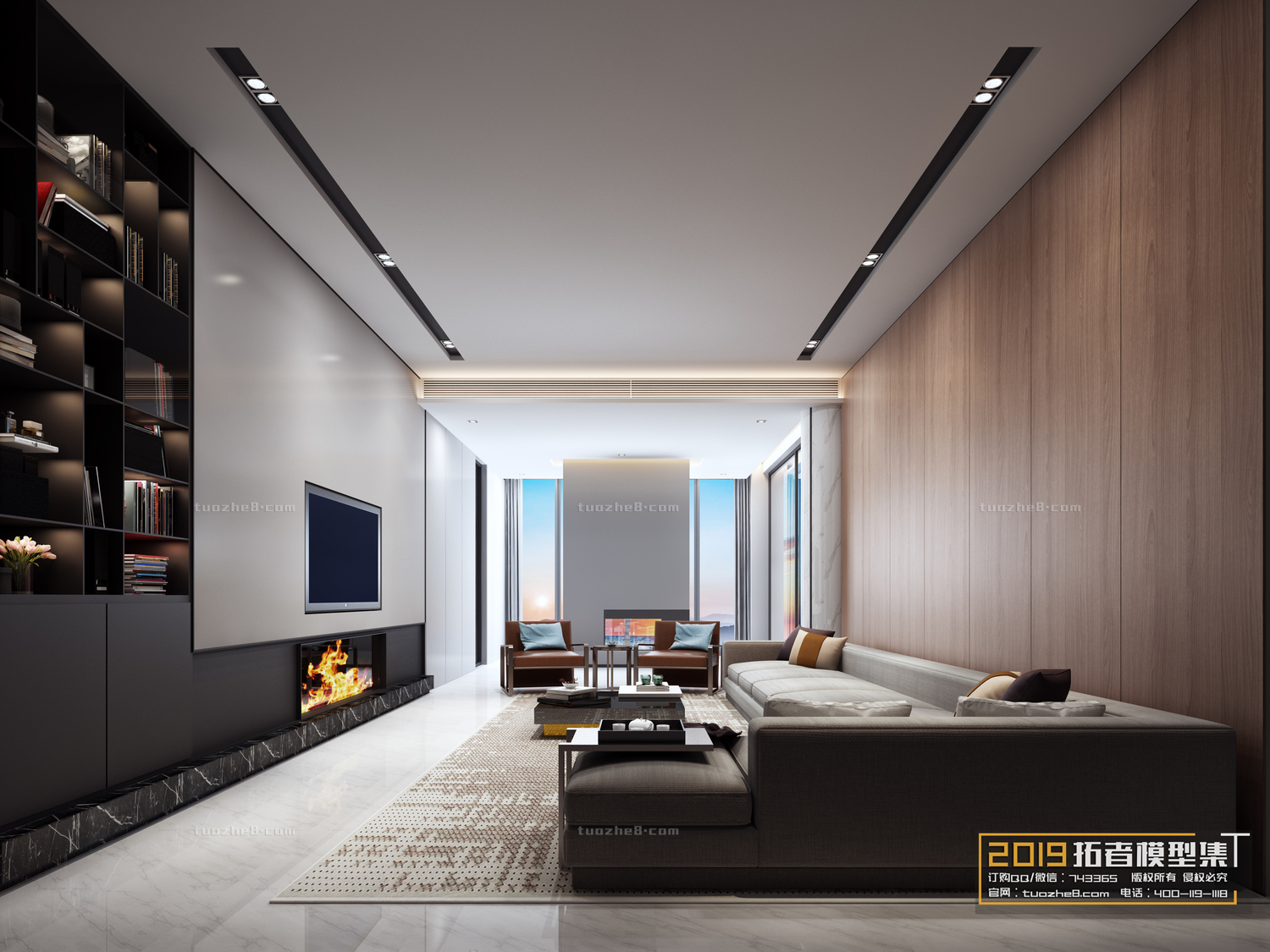 Extension Interior – LINGVING ROOM – MODERN STYLES – 151 - thumbnail 1