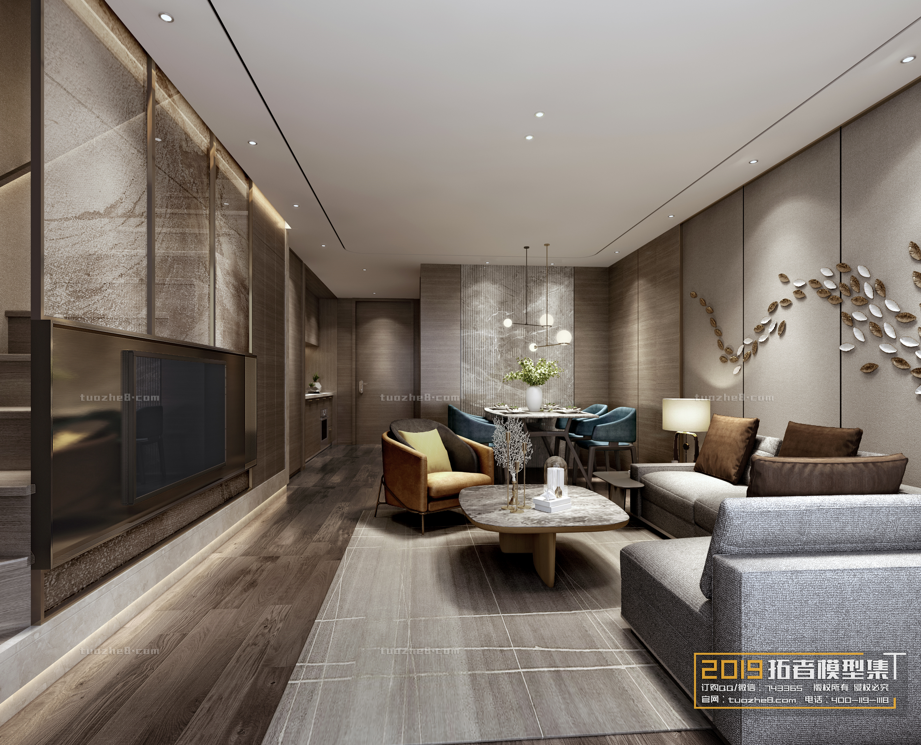 Extension Interior – LINGVING ROOM – MODERN STYLES – 159 - thumbnail 1