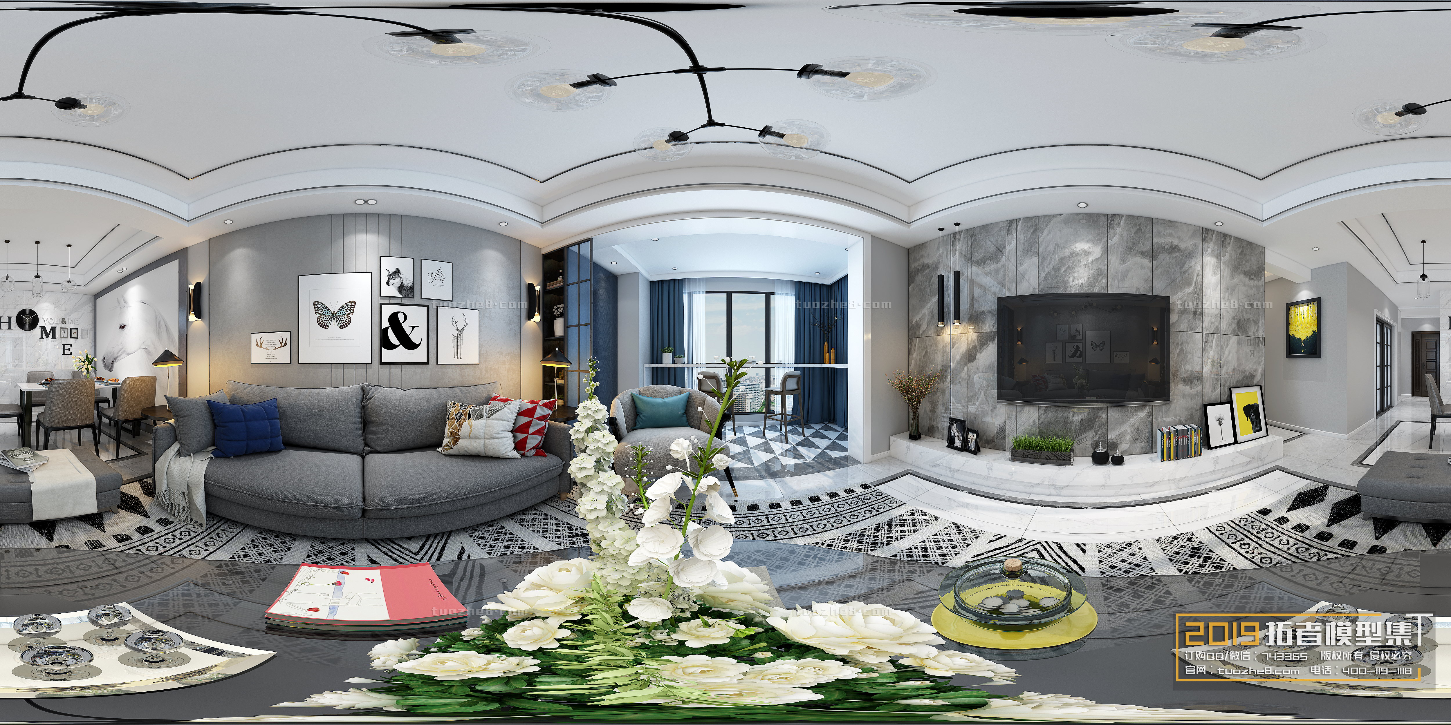 Extension Interior – LINGVING ROOM – MODERN STYLES – 218 - thumbnail 1