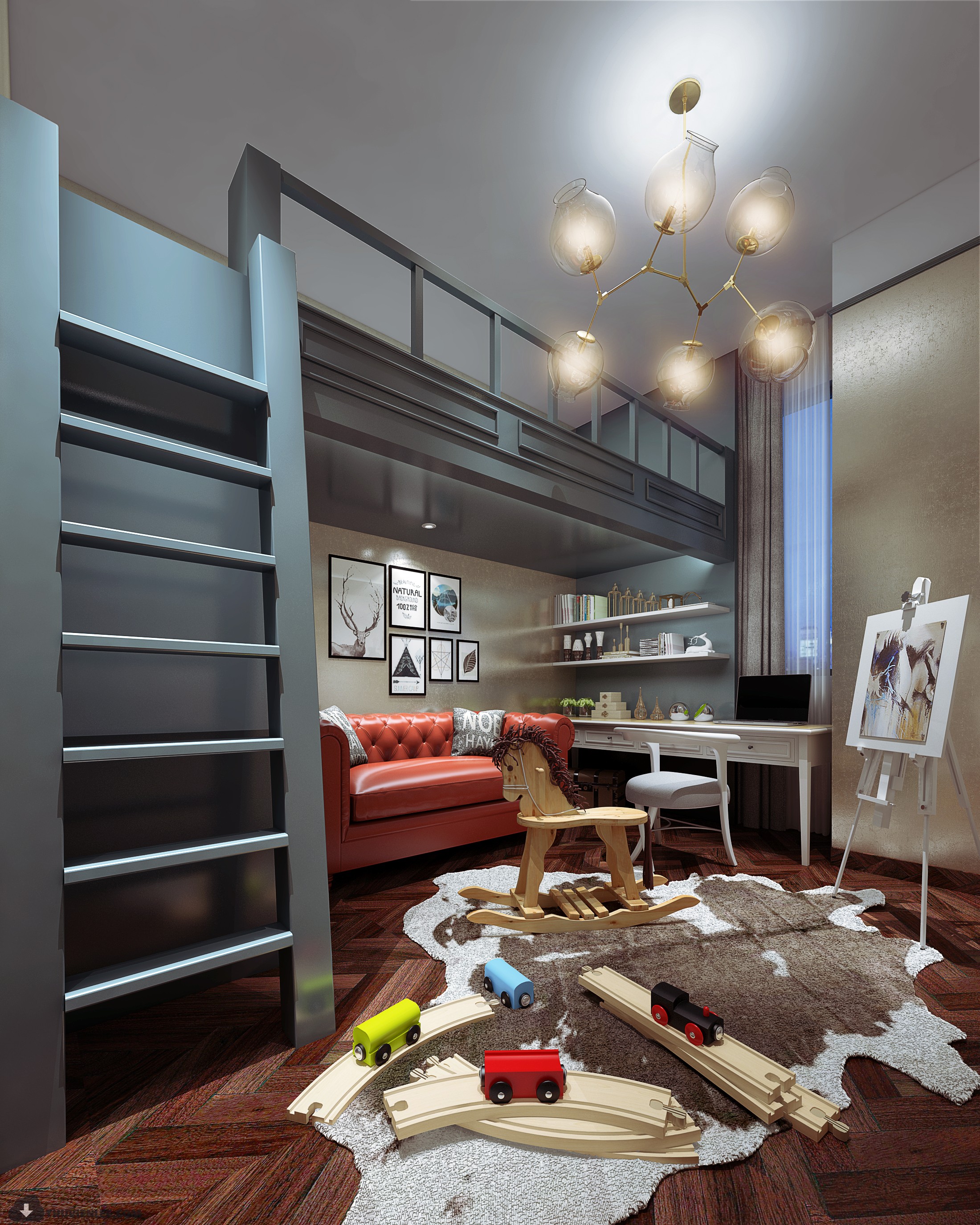 INTERIOR 3D MODELS – MODERN STYLE – 3D MODELS – VRAY – 106 - thumbnail 1