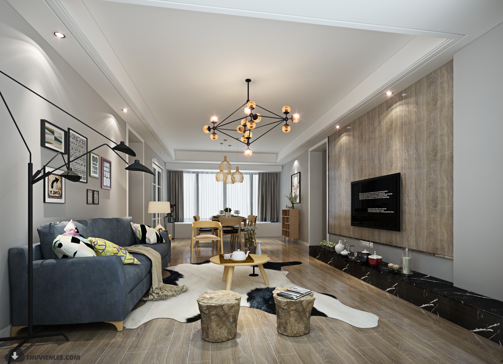 INTERIOR 3D MODELS – MODERN STYLE – 3D MODELS – VRAY – 109 - thumbnail 1