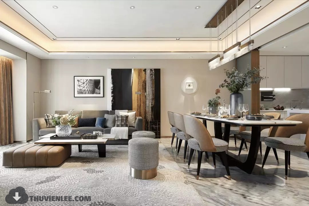 INTERIOR 3D MODELS – MODERN STYLE – 3D MODELS – VRAY – 200 - thumbnail 1