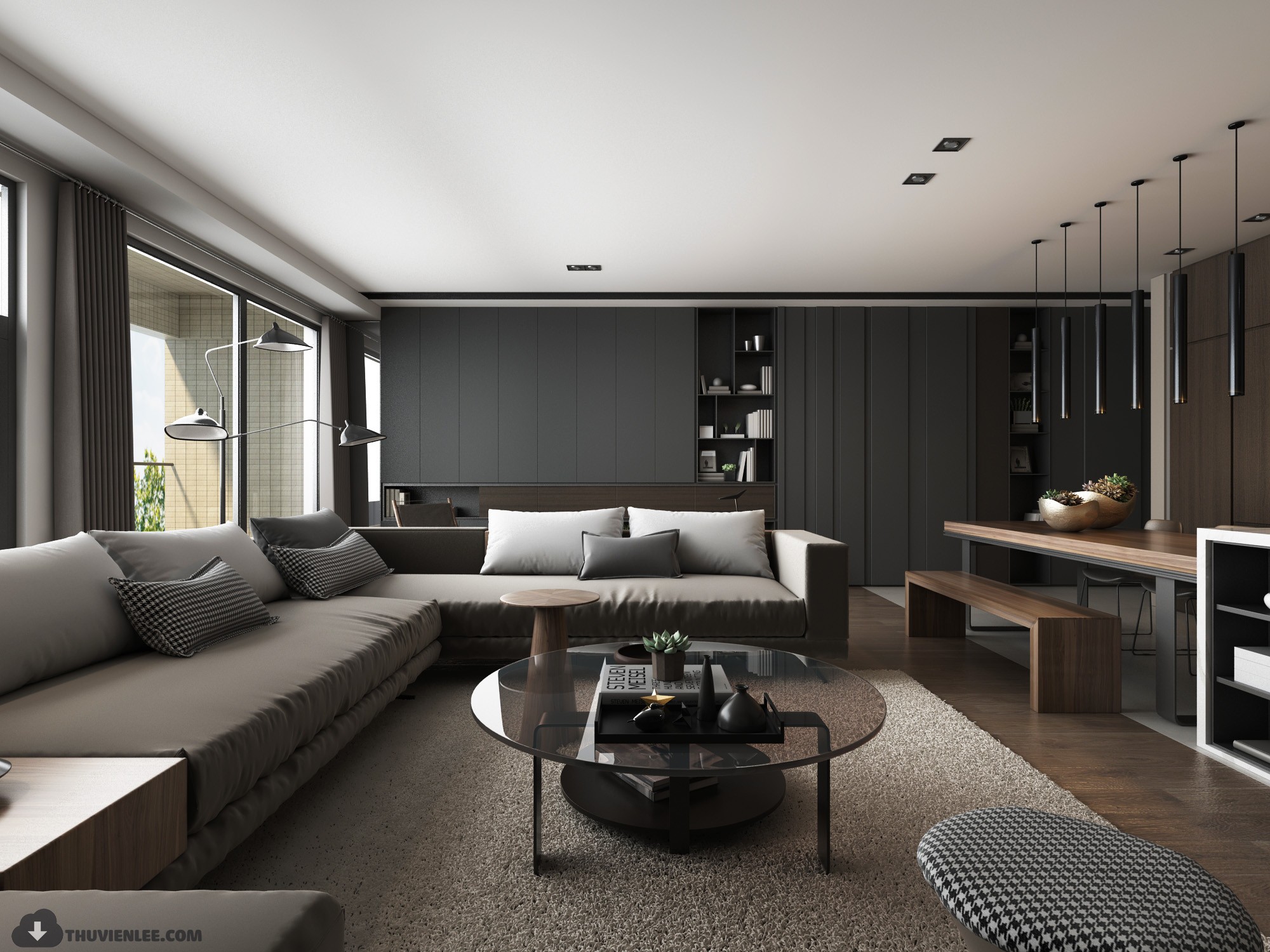 INTERIOR 3D MODELS – MODERN STYLE – 3D MODELS – VRAY – 213 - thumbnail 1