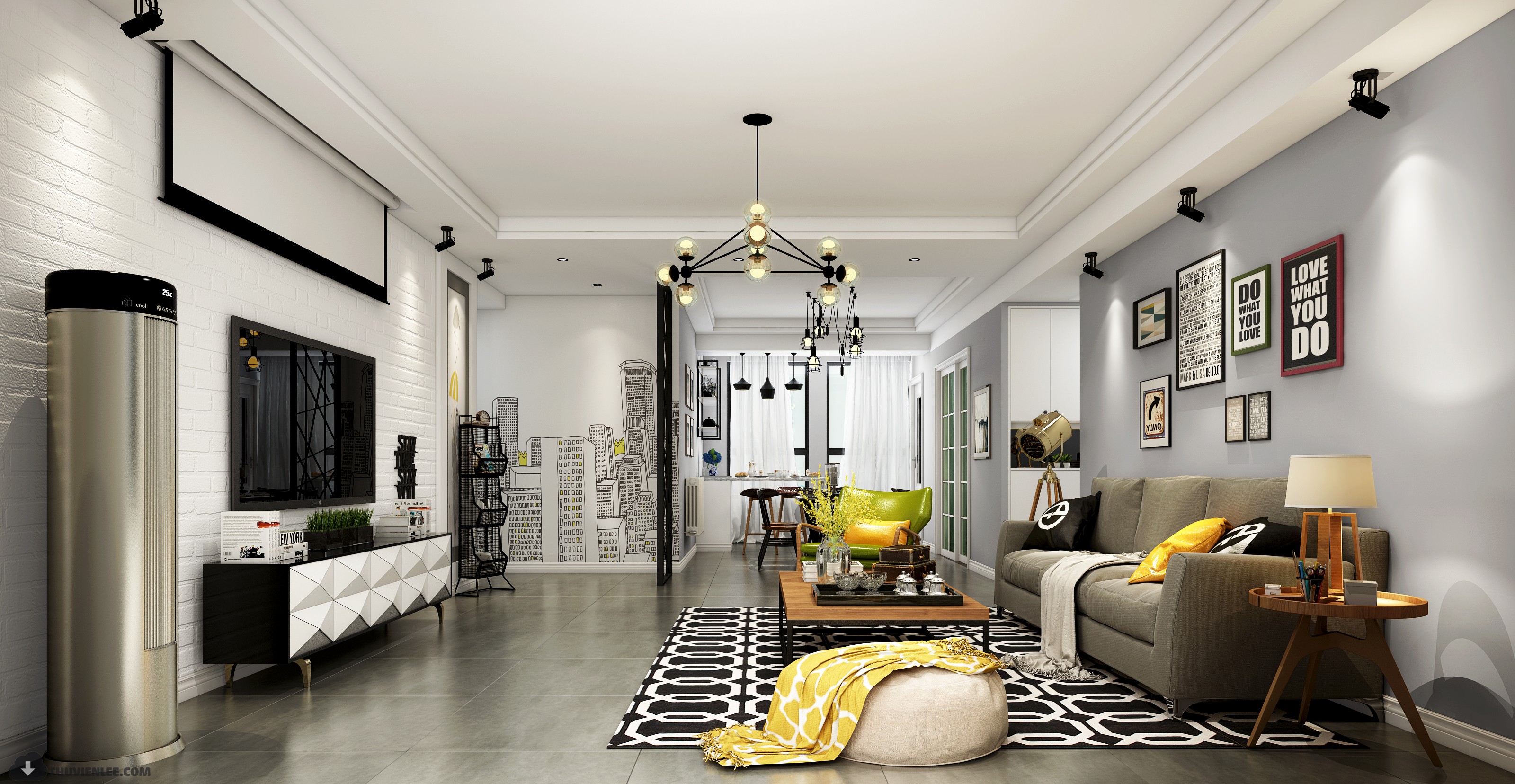 INTERIOR 3D MODELS – MODERN STYLE – 3D MODELS – VRAY – 38 - thumbnail 1