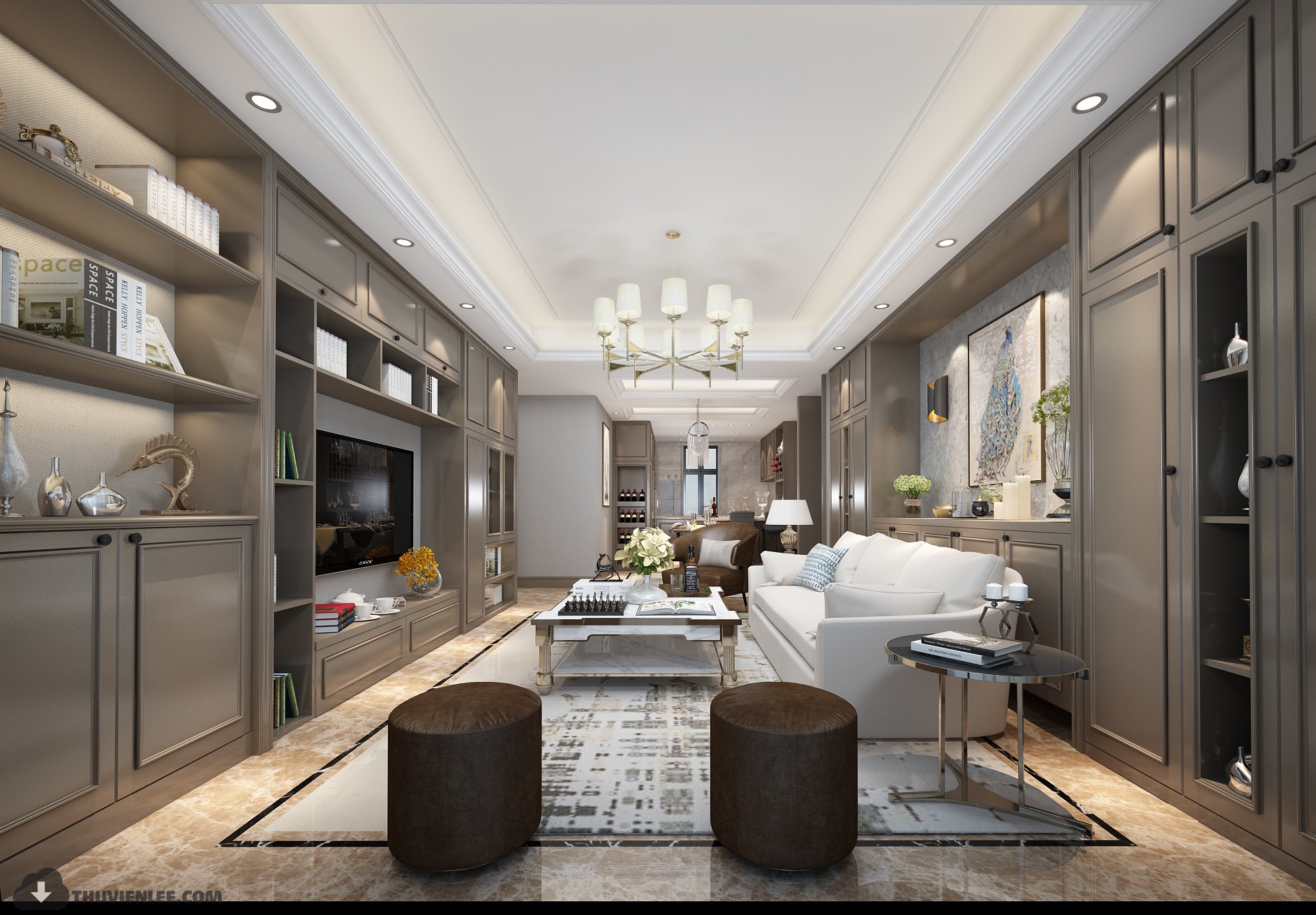 INTERIOR 3D MODELS – MODERN STYLE – 3D MODELS – VRAY – 40 - thumbnail 1