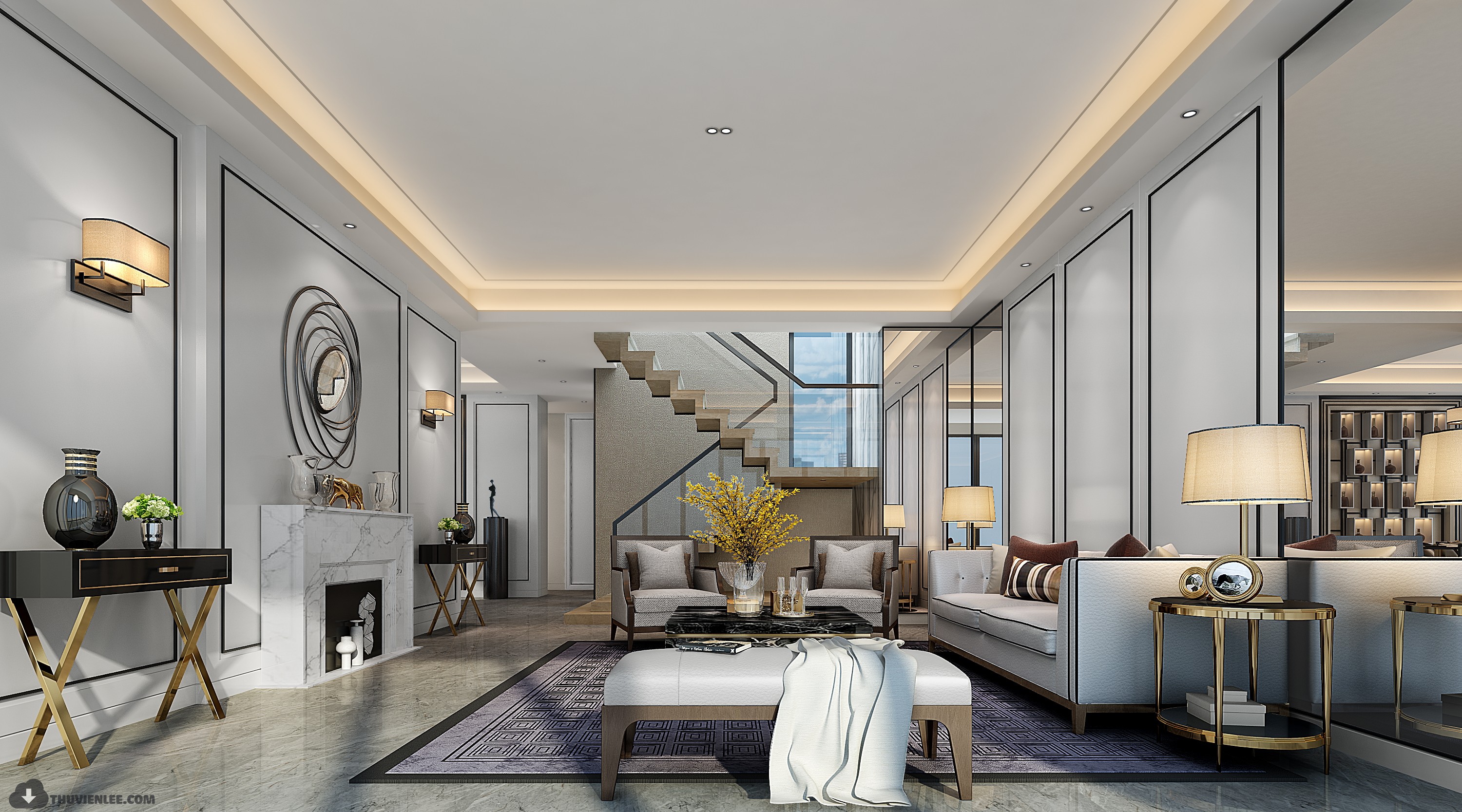 INTERIOR 3D MODELS – MODERN STYLE – 3D MODELS – VRAY – 45 - thumbnail 1