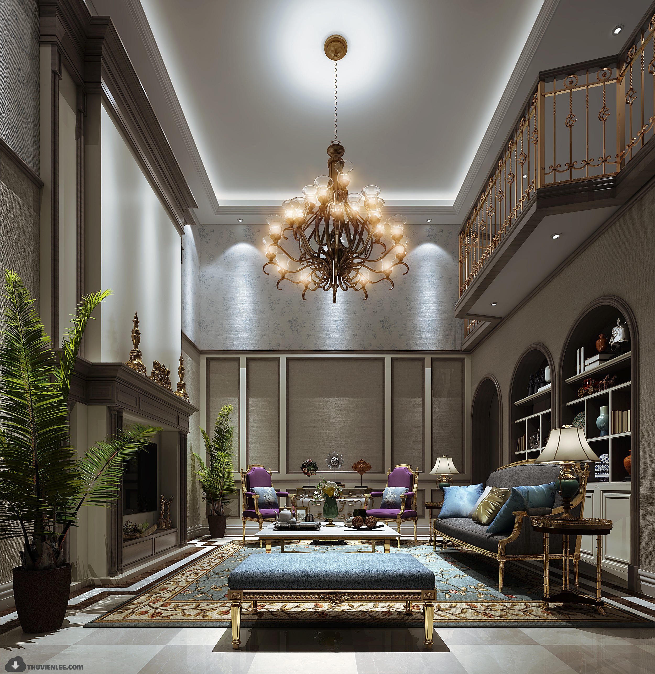 INTERIOR 3D MODELS – MODERN STYLE – 3D MODELS – VRAY – 63 - thumbnail 1