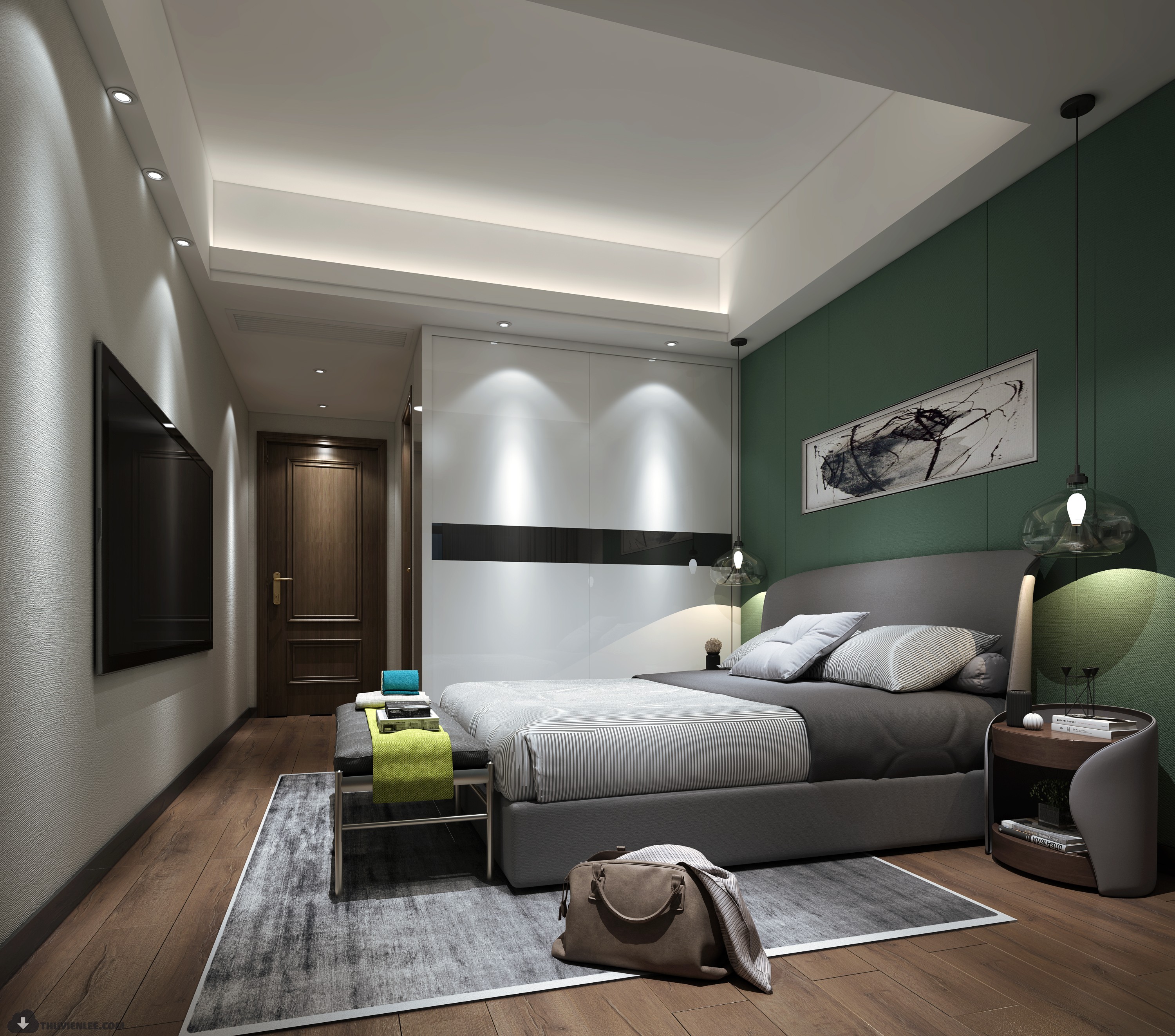 INTERIOR 3D MODELS – MODERN STYLE – 3D MODELS – VRAY – 84 - thumbnail 1