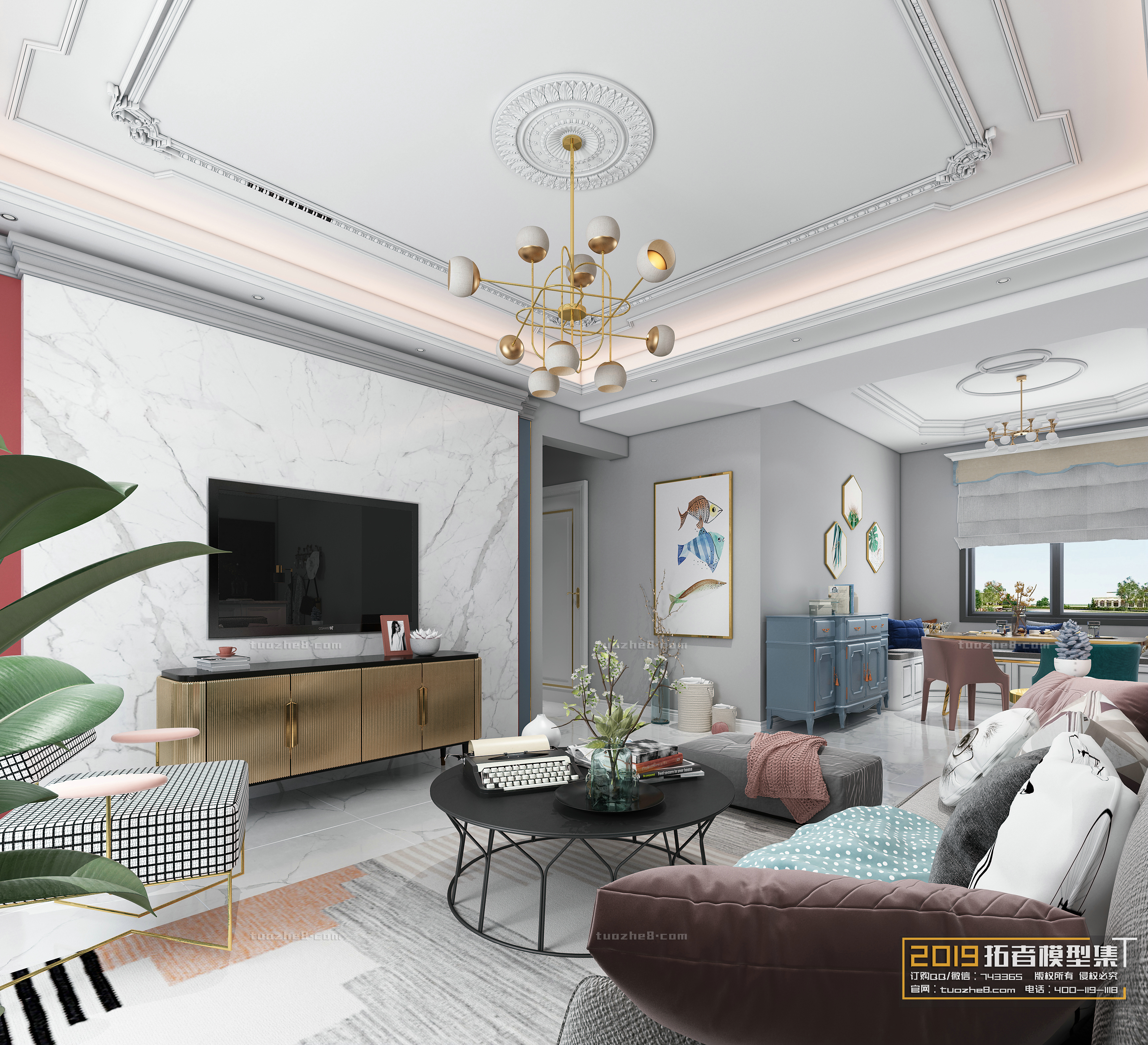 Extension Interior – LINGVING ROOM – NORDIC STYLES – 005 - thumbnail 1