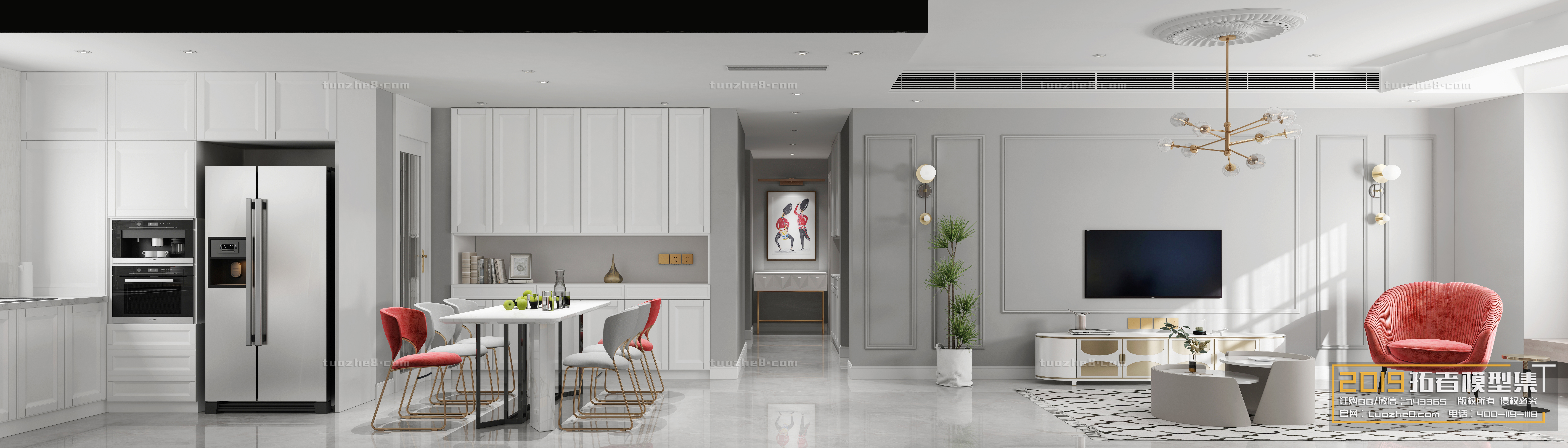 Extension Interior – LINGVING ROOM – NORDIC STYLES – 015 - thumbnail 1