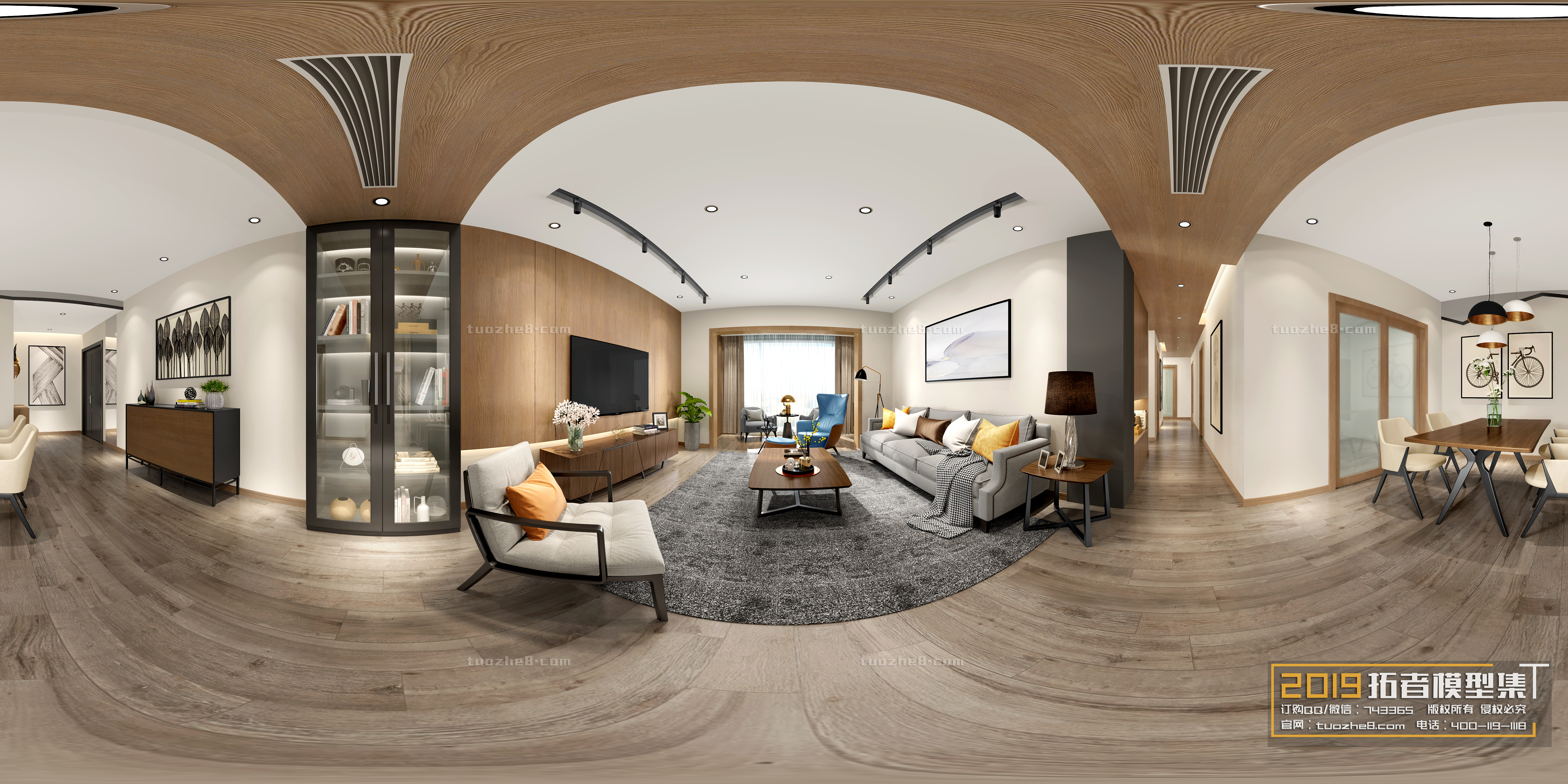 Extension Interior – LINGVING ROOM – NORDIC STYLES – 020 - thumbnail 1