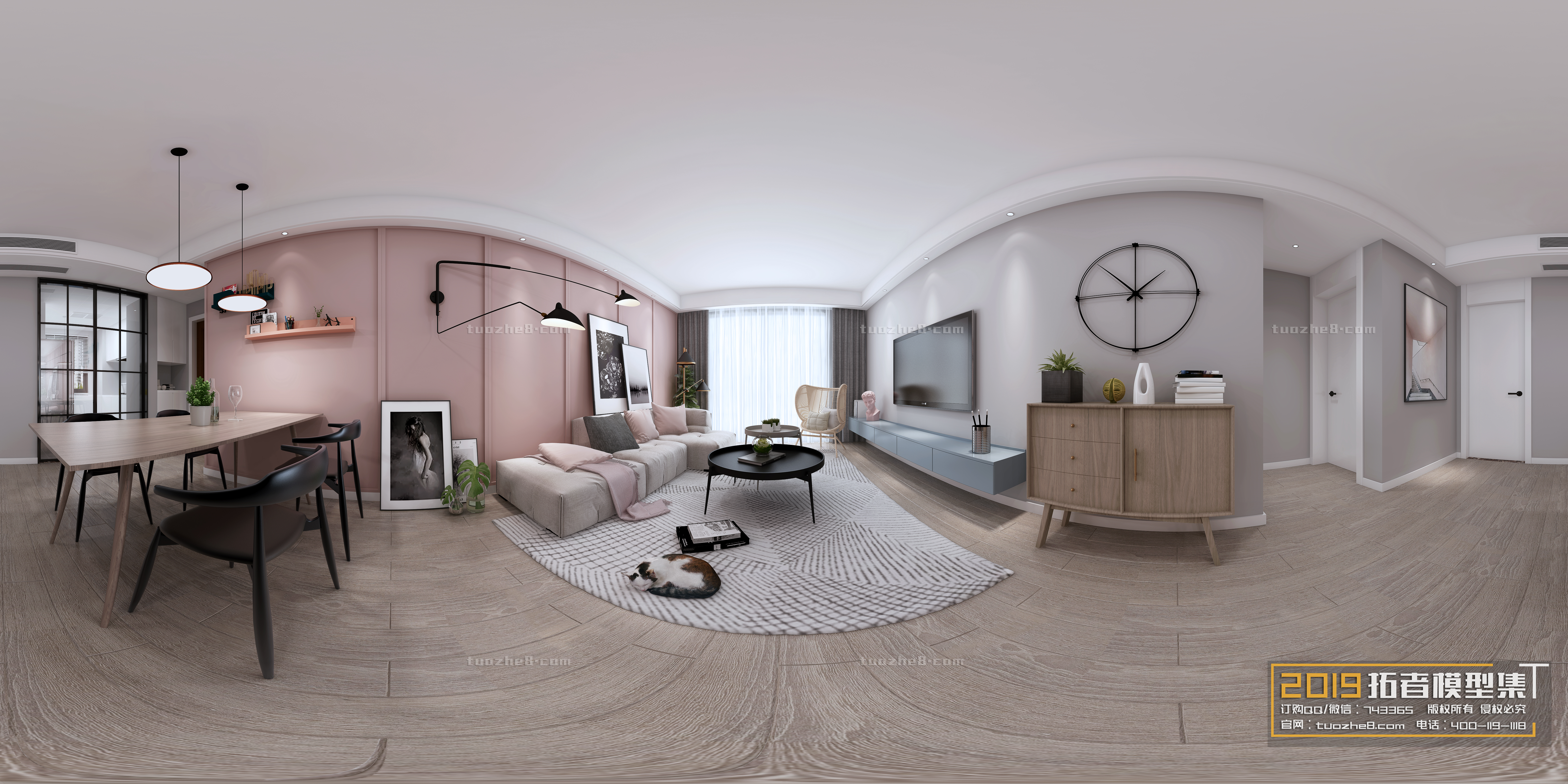 Extension Interior – LINGVING ROOM – NORDIC STYLES – 026 - thumbnail 1