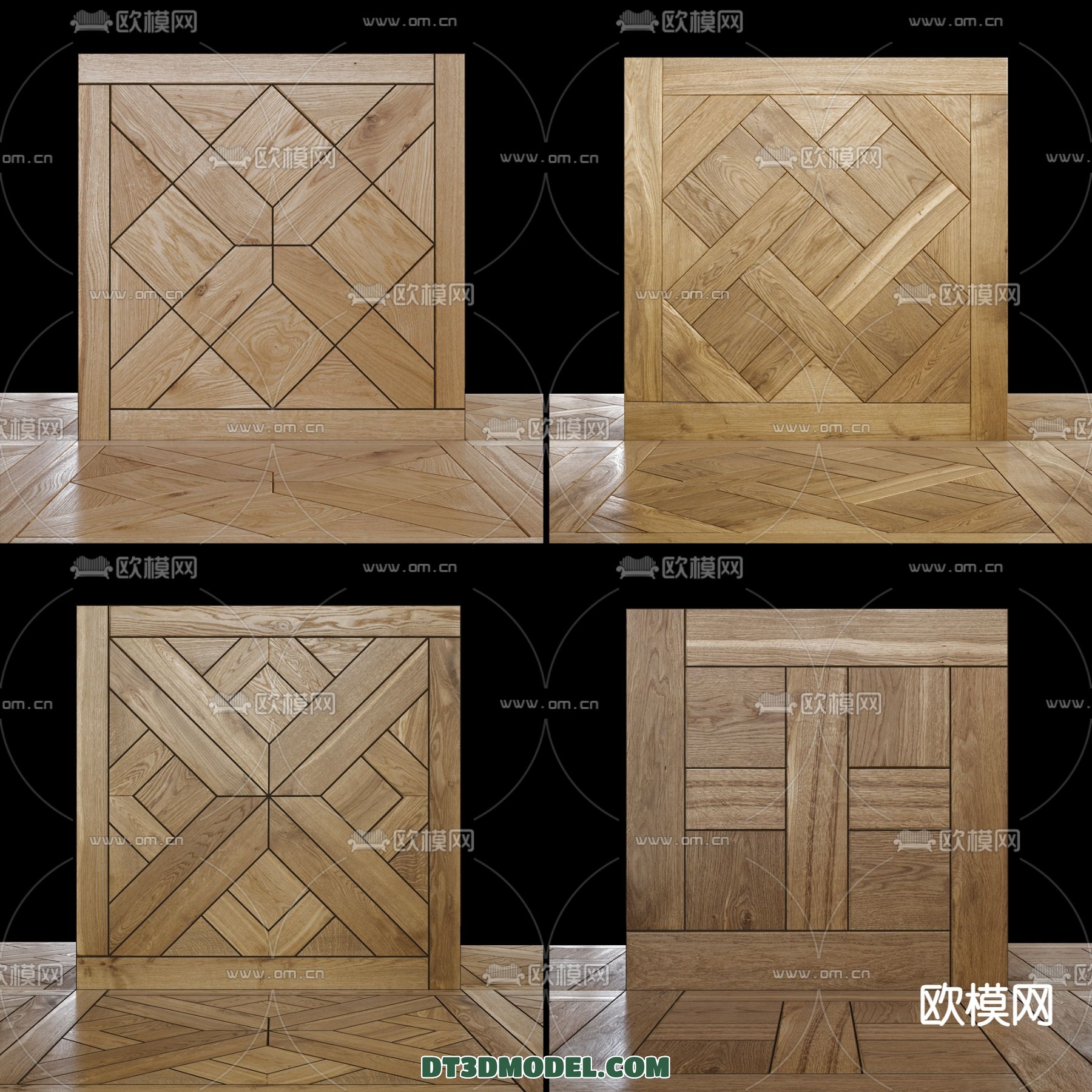 MATERIAL – WOODEN FLOOR – CORONA – 3D MODEL – 3002 - thumbnail 1