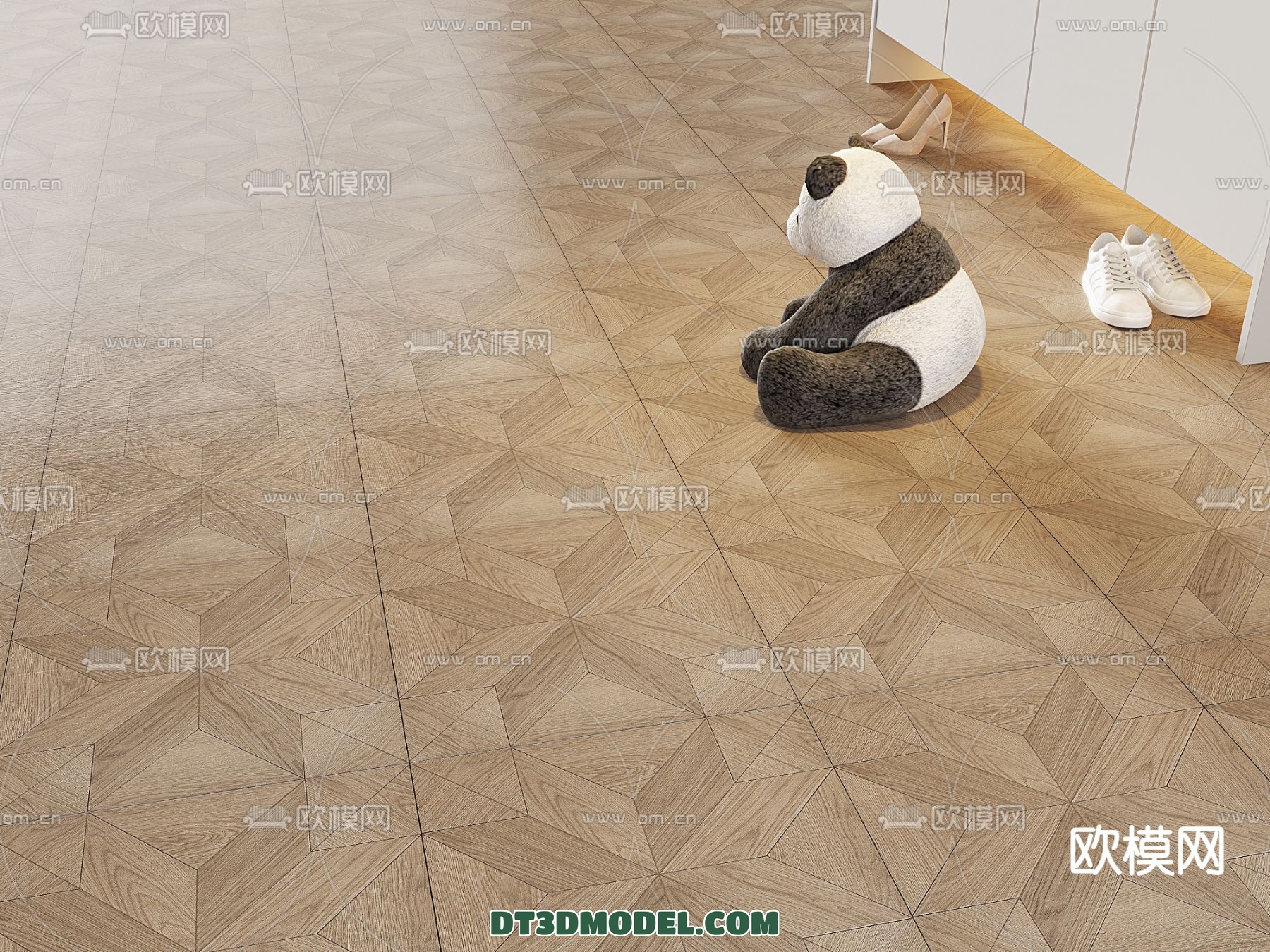 MATERIAL – WOODEN FLOOR – VRAY / CORONA – 3D MODEL – 3009 - thumbnail 1