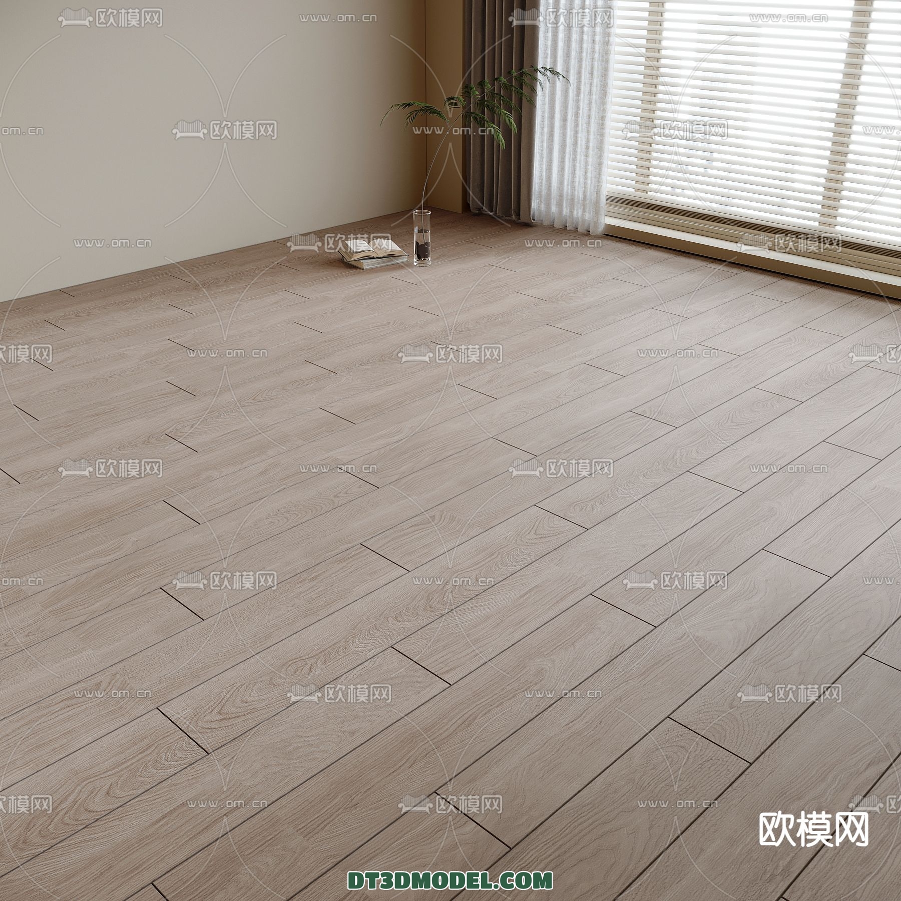 MATERIAL – WOODEN FLOOR – VRAY / CORONA – 3D MODEL – 3021 - thumbnail 1