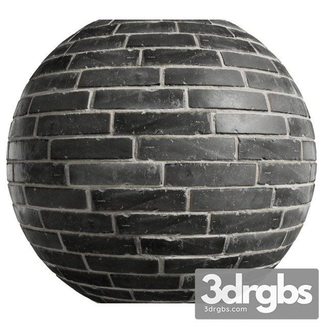 Black Bricks 058 4K 3dsmax Download - thumbnail 1