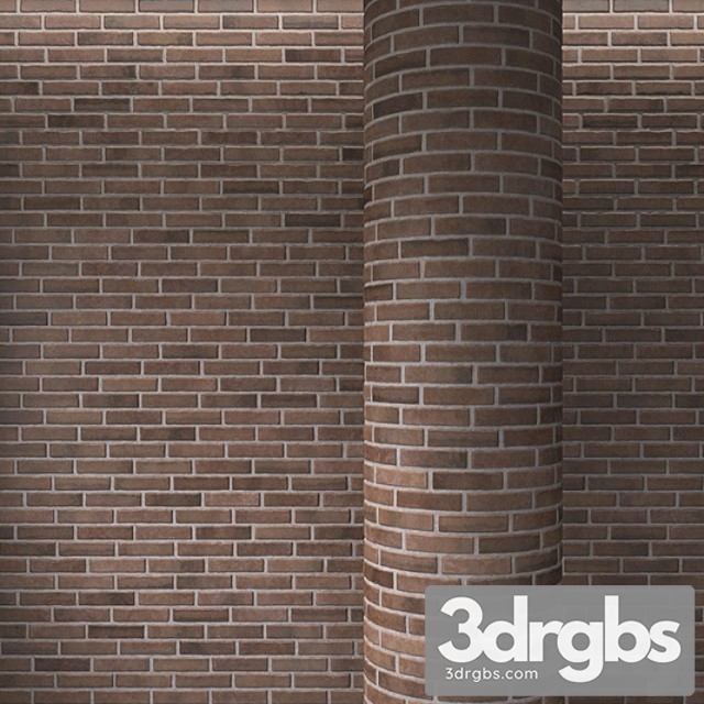 Brick Brown Masonry 3dsmax Download - thumbnail 1