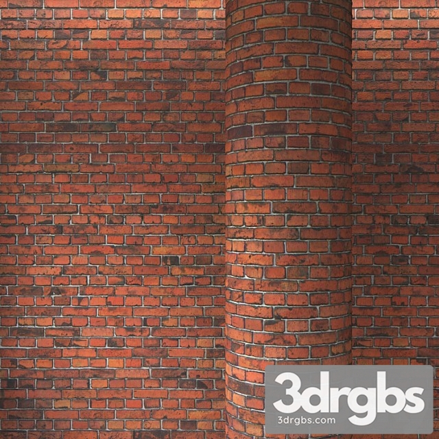 Brick Red Masonry 2 3dsmax Download - thumbnail 1