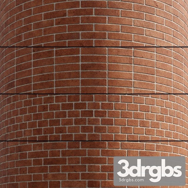 Brick Type 1 Red 3dsmax Download - thumbnail 1