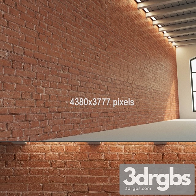 Brick wall (old brick dyed) 3dsmax Download - thumbnail 1