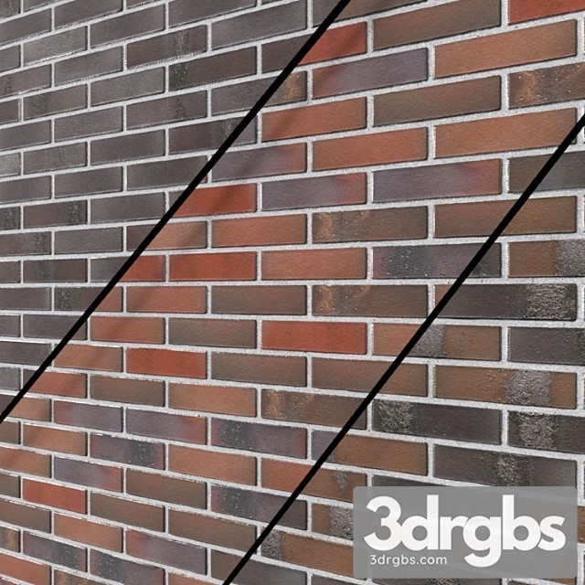 Decorative Brick Clinker Tiles Feldhaus Clinker Brick Wall Brick Masonry 4 3dsmax Download - thumbnail 1