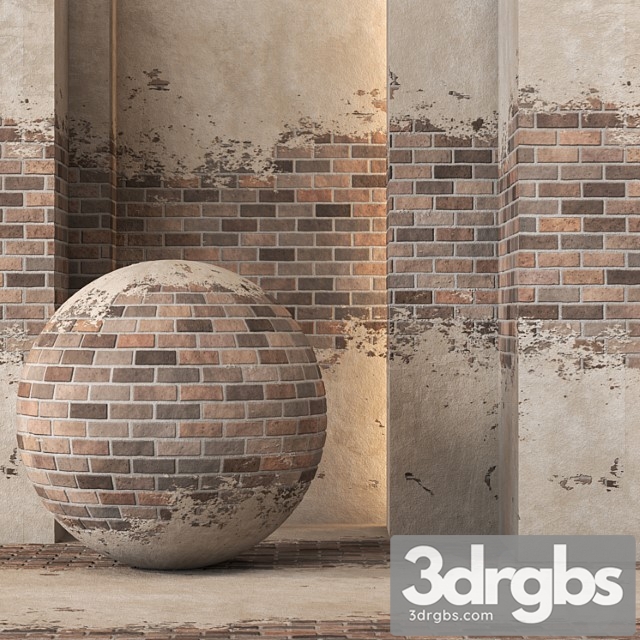 Old Brick Texture 4K Seamless Tileable 3dsmax Download - thumbnail 1