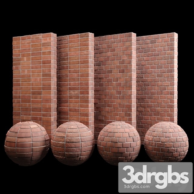 Red brick tiles 02 - thumbnail 1