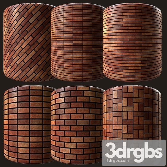 Red rustic american brick 05 - thumbnail 1