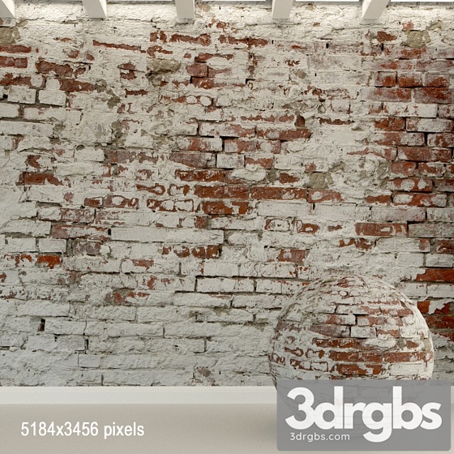 Wall. old brick. 94 3dsmax Download - thumbnail 1