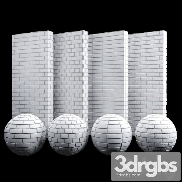 White fine brick tiles - thumbnail 1