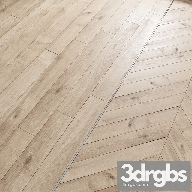 Ave floor lighten oak (laminate and chevron tiles) - thumbnail 1