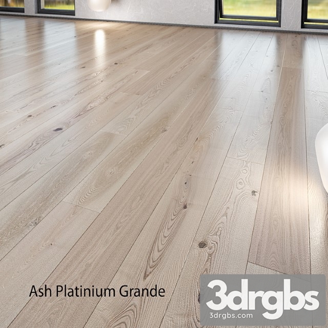 Barlinek floorboard – pure line – ash platinium grande 3dsmax Download - thumbnail 1