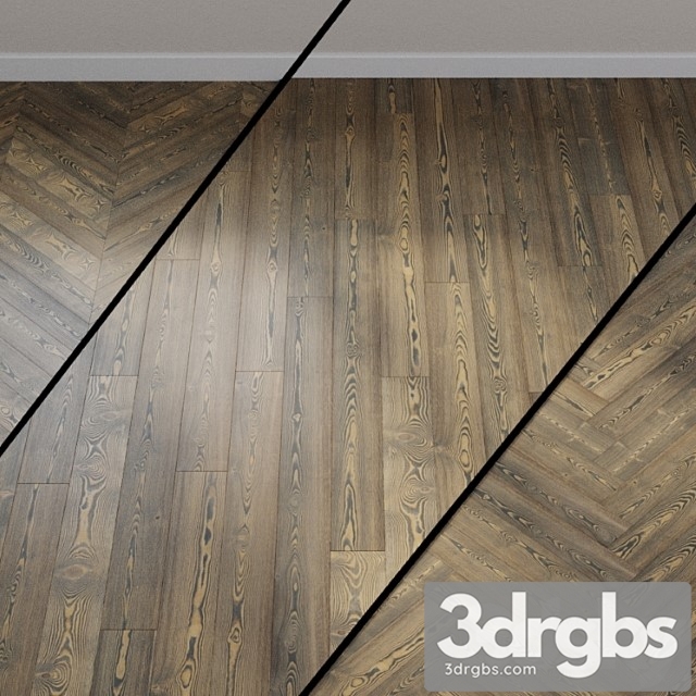 Haro parquet 4000 strip 538954 tobacco larch gray universal deep brushed 1-strip - thumbnail 1