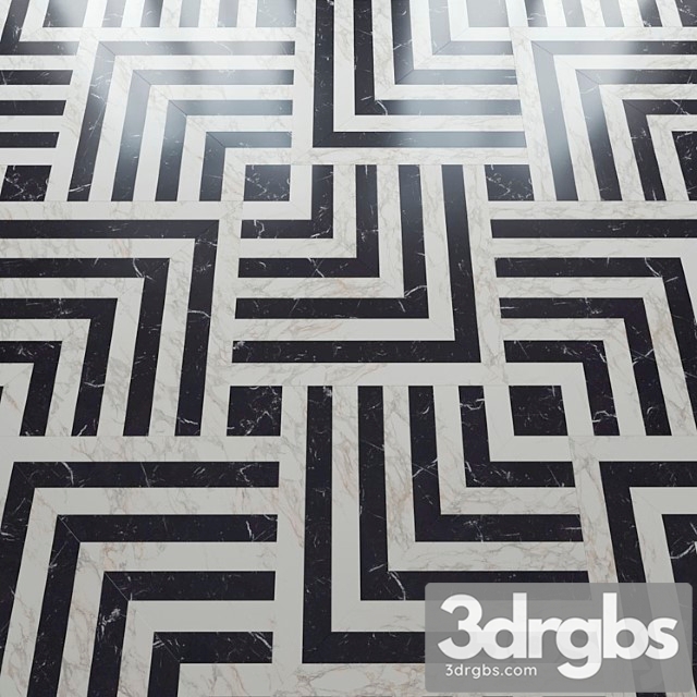 Marble tile and decor from madique 3dsmax Download - thumbnail 1