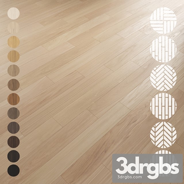 Oak flooring set 001 - thumbnail 1