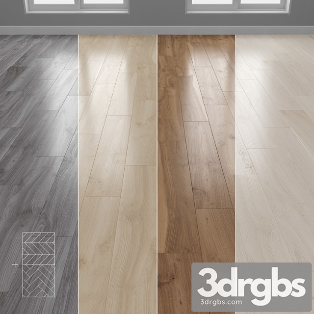 Parquet 4 colors linear, herringbone, chevron setquad7 - thumbnail 1