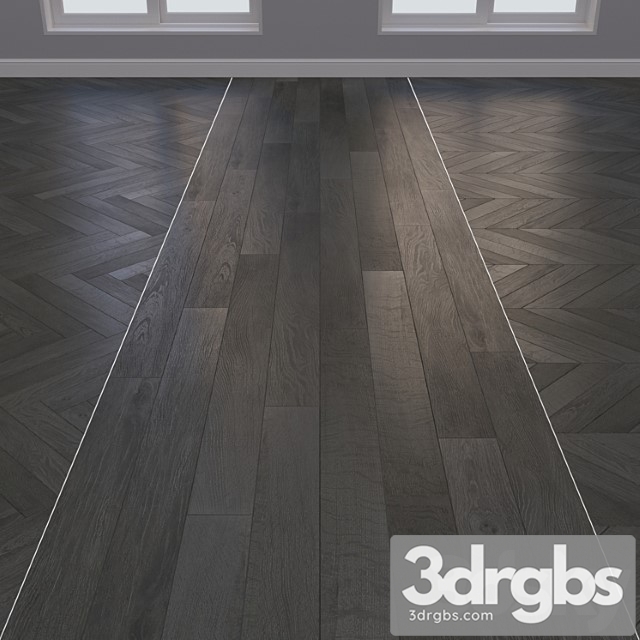 Parquet board kraft oak layout christmas tree chevron and linear 3 3dsmax Download - thumbnail 1