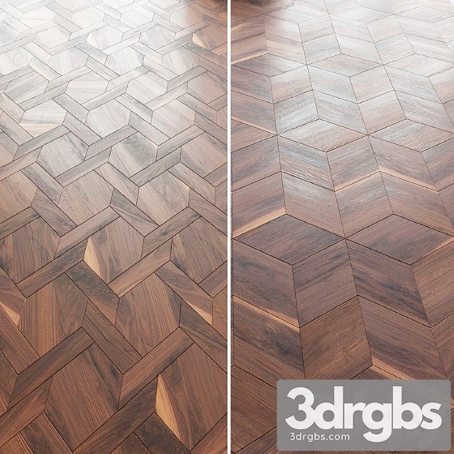 Parquet Cp Parquet New Cubo Hexagon Canestro 3dsmax Download - thumbnail 1