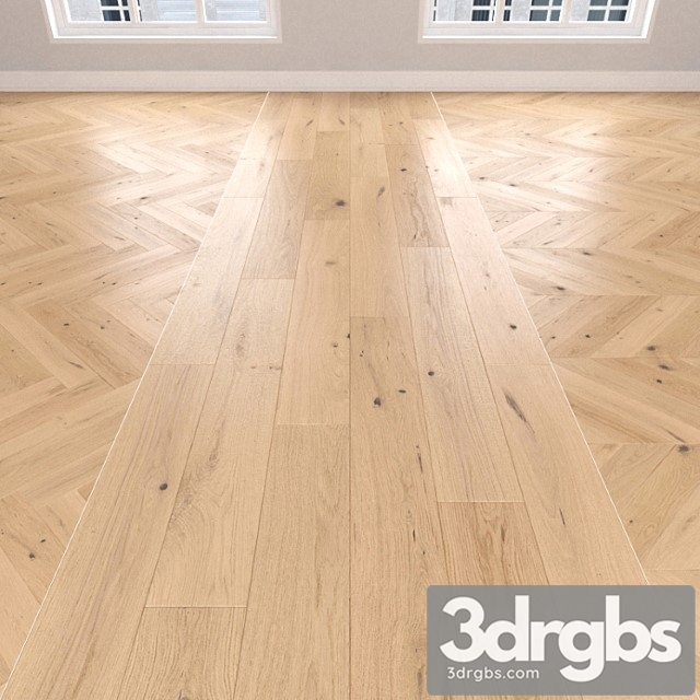 Parquet Light Oak 3 Types Herringbone Linear Chevron 3dsmax Download - thumbnail 1