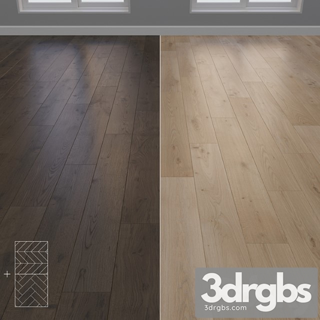 Parquet Oak 2 Types Layout Herringbone Chevron And Linear Setdio23 3dsmax Download - thumbnail 1